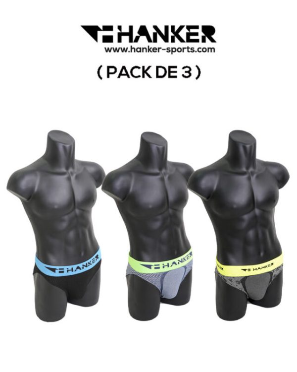 HANKER Calzoncillos Slip LIGPA Pack 3