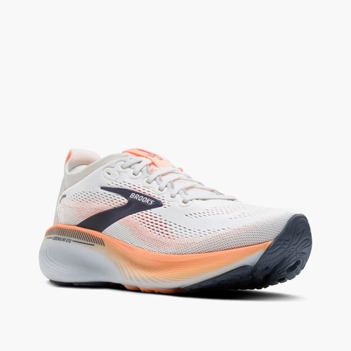 brooks-adrenaline-gts-25-mujer-blanco-coral-negro-running-jerez-cadiz-vista-lateral Brooks Adrenaline GTS 25 mujer blanco coral negro en tienda running HYGGE Jerez Cádiz