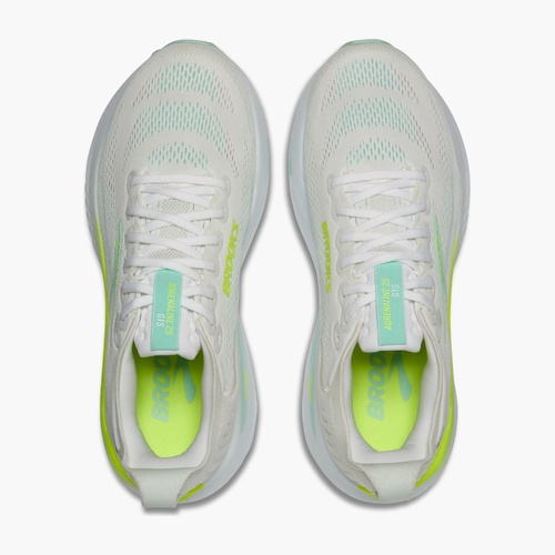 brooks-adrenaline-gts-25-mujer-blanco-verde-running-jerez-cadiz-vista-superior Brooks Adrenaline GTS 25 mujer vista superior para running en HYGGE Jerez Cádiz