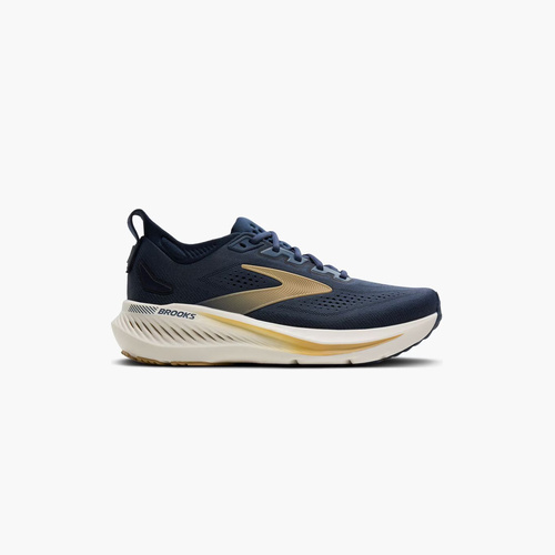 brooks-glycerin-gts-23-hombre-azul-marino-dorado-running-jerez-cadiz-02-lateral-exterior Brooks Glycerin GTS 23 hombre azul marino con detalles dorados perfil exterior para running en HYGGE Jerez Cádiz