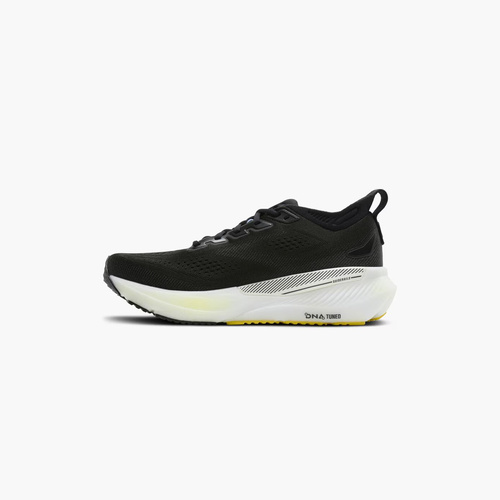 brooks-glycerin-gts-23-hombre-negro-azul-amarillo-running-jerez-cadiz-04-lateral-interior Brooks Glycerin GTS 23 hombre negro con detalles azules y amarillos perfil interior para running en Jerez Cádiz