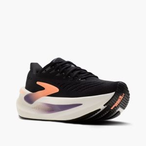 Brooks Glycerin Max 2 mujer negro, melocotón y lila en tienda running HYGGE Jerez Cádiz