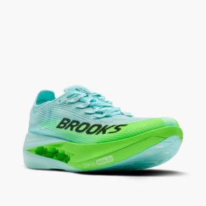 Brooks Hyperion Elite turquesa verde vista frontal en tienda running HYGGE Jerez Cádiz