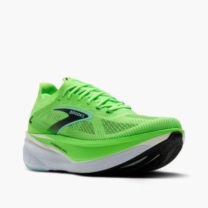 Brooks Hyperion Max 3 hombre verde vista frontal en tienda running HYGGE Jerez Cádiz