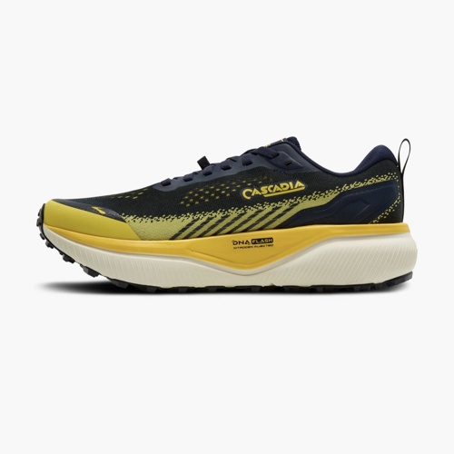 brooks-cascadia-20-hombre-azul-marino-amarillo-running-jerez-cadiz-03 Perfil interior Brooks Cascadia 20 hombre azul marino y amarillo para corredores de trail en Cádiz