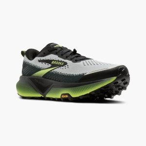 Brooks Cascadia 20 hombre blanco, negro y verde en tienda especializada de trail running HYGGE Running Concept Jerez Cádiz
