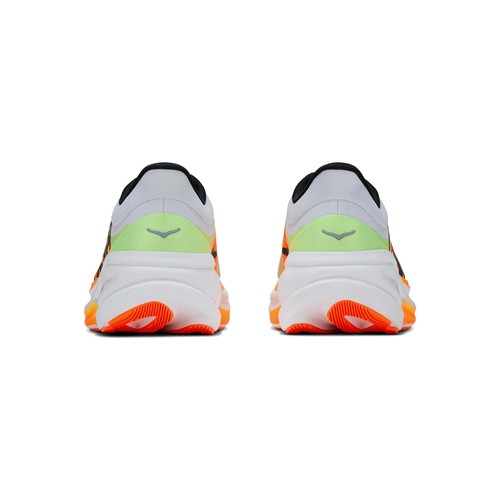 hoka-clifton-pro-hombre-blanco-naranja-fluor-running-jerez-hygge-02 HOKA Clifton Pro Hombre blanco y naranja flúor, vista trasera